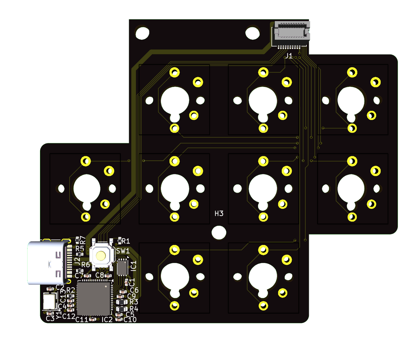 picoTracker Debug PCB